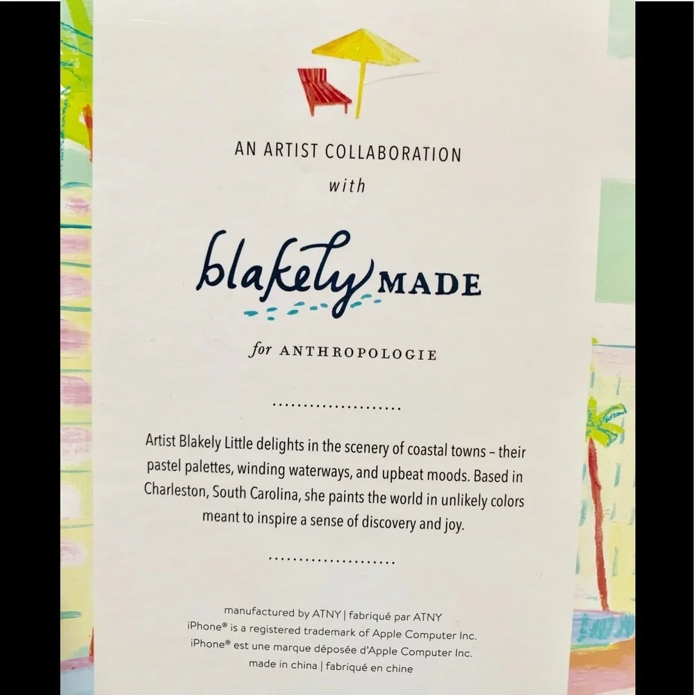 Anthropologie Blakey Made IPhone Case